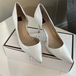 WHBM Ella Foil Saffliano pump